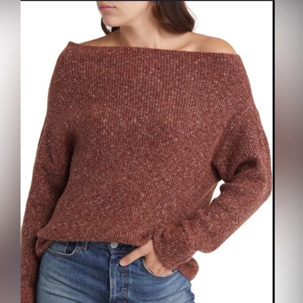 Treasure & Bond Off Shoulder Sweater